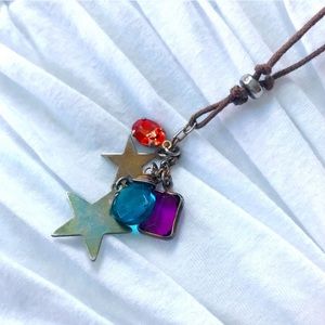 🌺 Boho star and jewel necklace